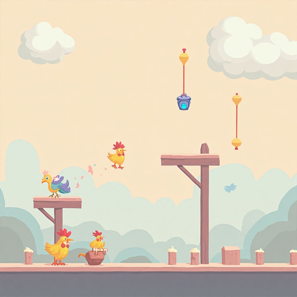 Screenshot del gioco Chicken Dash